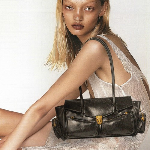 Zipper long handle motorcycle bag portable crossbody bag