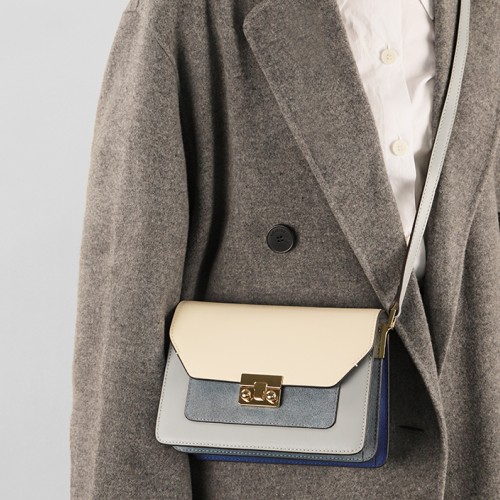 Crossbody bag, high-end one-shoulder organ bag, niche light luxury Crossbody bag, high-end one-shoulder organ bag, niche light luxury