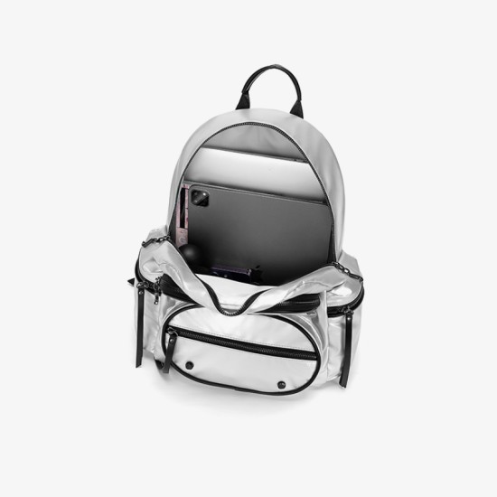 Small scale travel silver backpack - Memoo.com Small scale travel silver backpack - Memoo.com