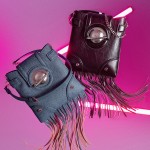 Tassel leather chain crossbody bag