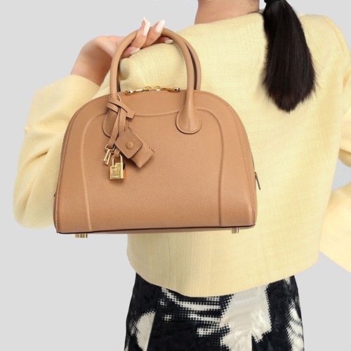 Leather high-end feel handbag shoulder bag with bill of lading Leather high-end feel handbag shoulder bag with bill of lading