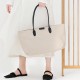 Tote bag on the shoulder, beige canvas bag on the handbag - Memoo.com Tote bag on the shoulder, beige canvas bag on the handbag - Memoo.com