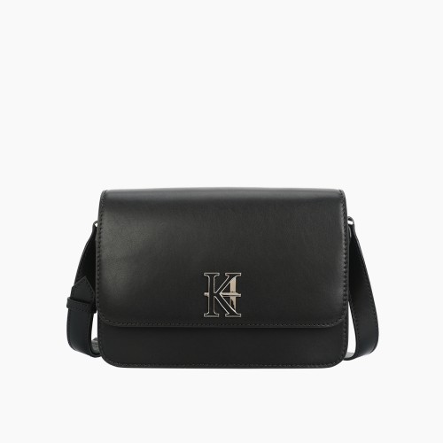 One-shoulder bag high-capacity leather flip bag