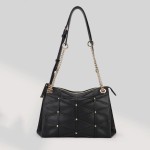 Leather shoulder bag, armpit bag
