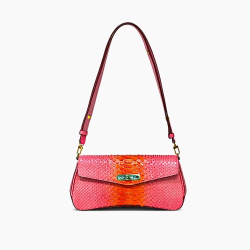 Leather baguette shoulder crossbody bag Leather baguette shoulder crossbody bag