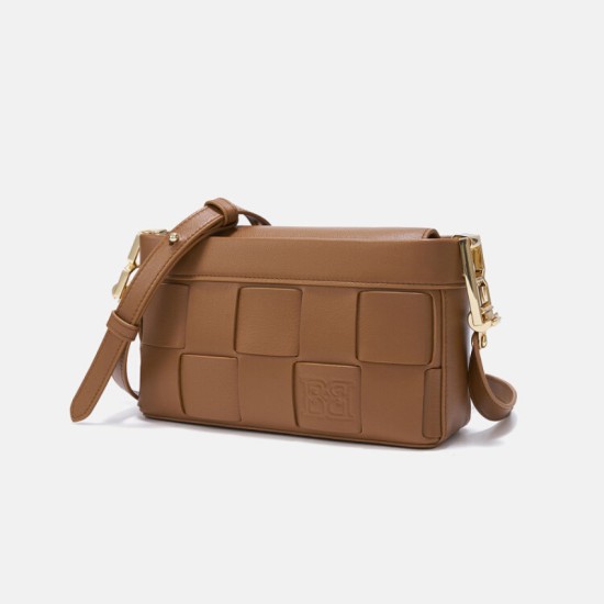 A one-shoulder crossbody bag is a niche woven small square bag - Memoo.com A one-shoulder crossbody bag is a niche woven small square bag - Memoo.com