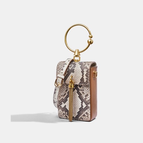 Python women's bag shoulder chain tote bag