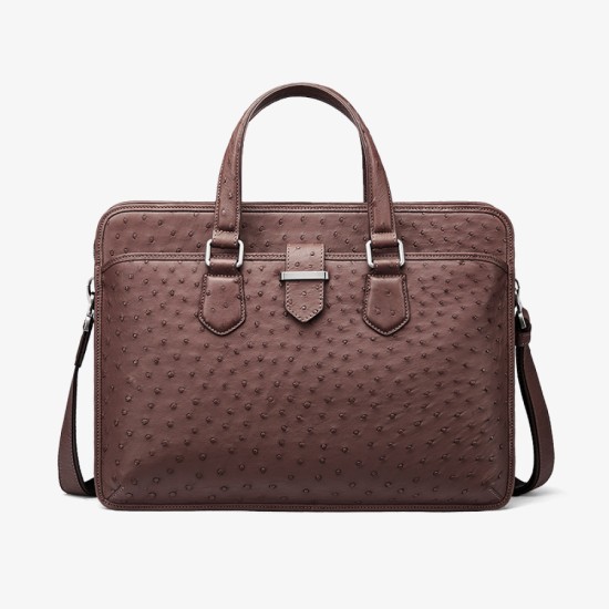 Ostrich leather mens bag, handbag, luxury mens bag - Memoo.com Ostrich leather mens bag, handbag, luxury mens bag - Memoo.com