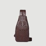 Leather men's bag large capacity fashion casual men's chest bag