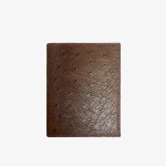 Ostrich leather wallet men's leather wallet thin model