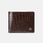 Double-sided crocodile leather wallet men's leather casual short
