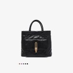 Leather handbag tote bag advanced texture bag