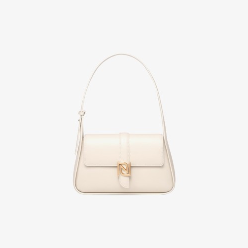 navy leather clutch bag