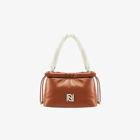 Drawstring top padded sheepskin tote - Memoo.com Drawstring top padded sheepskin tote - Memoo.com