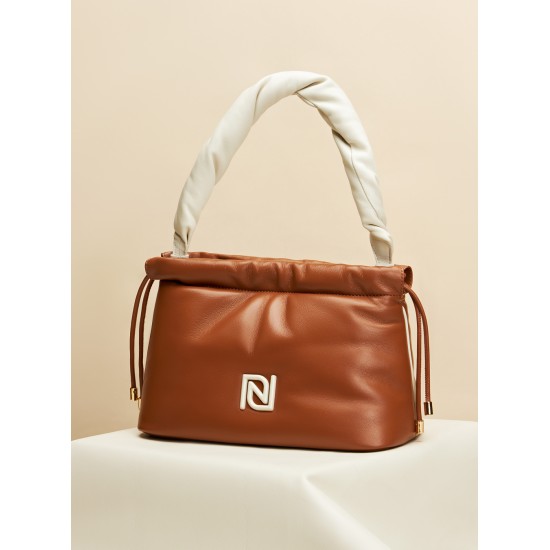 Drawstring top padded sheepskin tote - Memoo.com Drawstring top padded sheepskin tote - Memoo.com