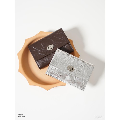 Genuine leather multi slot Togo leather clip Genuine leather multi slot Togo leather clip