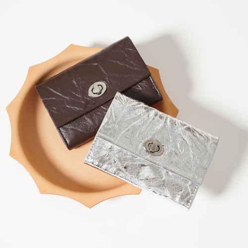 Genuine leather multi slot Togo leather clip Genuine leather multi slot Togo leather clip