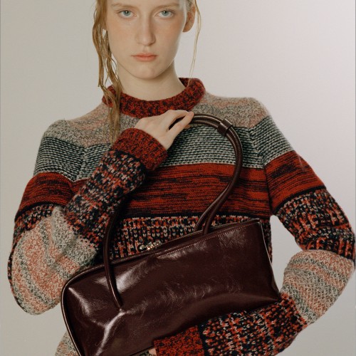 One Shoulder Large Capacity Bag Boston Cowhide Versatile Underarm Bag