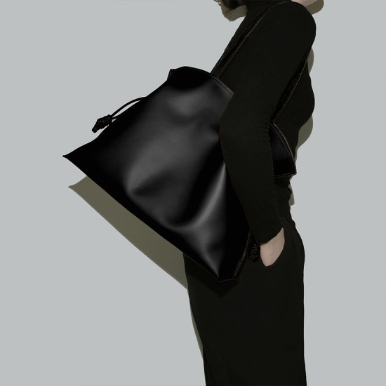Genuine leather drawstring tote bag shoulder bag - Memoo.com Genuine leather drawstring tote bag shoulder bag - Memoo.com