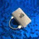 A niche designer's diamond studded pearl handbag MINI genuine leather crossbody small bag A niche designer's diamond studded pearl handbag MINI genuine leather crossbody small bag
