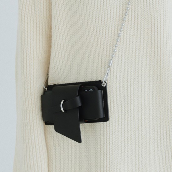 New black Chinese style cowhide small bag chain crossbody bag for niche mobile phone bags New black Chinese style cowhide small bag chain crossbody bag for niche mobile phone bags