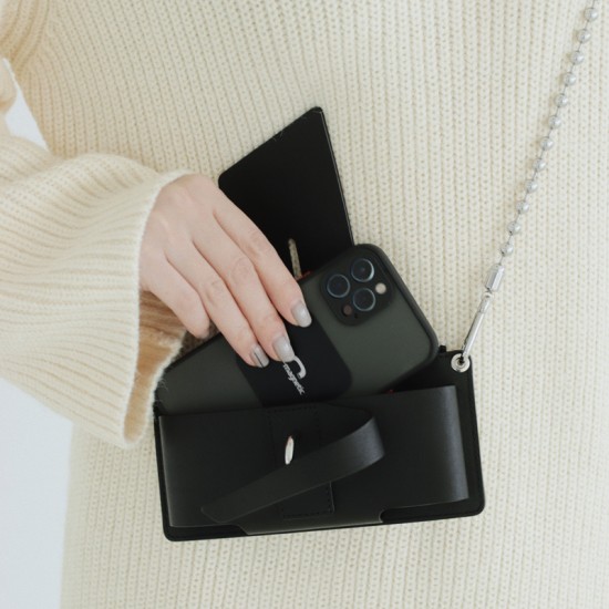 New black Chinese style cowhide small bag chain crossbody bag for niche mobile phone bags New black Chinese style cowhide small bag chain crossbody bag for niche mobile phone bags