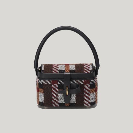 Medium striped basket bag, niche original bag, light luxury crossbody bag Medium striped basket bag, niche original bag, light luxury crossbody bag
