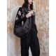 Knitted shiny leather crossbody bag crescent bag - Memoo.com Knitted shiny leather crossbody bag crescent bag - Memoo.com