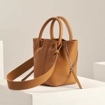 One shoulder crossbody leather bag