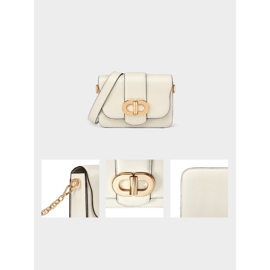 Leather shoulder crossbody bag with small square chain bag - Memoo.com Leather shoulder crossbody bag with small square chain bag - Memoo.com
