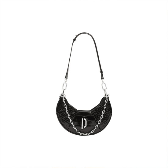 Bull horn chain armpit crescent bag Bull horn chain armpit crescent bag