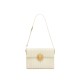 Leather Quilted Flip Shoulder Cross Shoulder Red and White Large Bag - Memoo.com