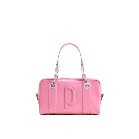 Boston genuine leather chain crossbody handbag, black bowling bag - Memoo.com Boston genuine leather chain crossbody handbag, black bowling bag - Memoo.com