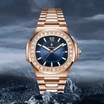 Famous brand men's watches, fully automatic mechanical, trendy, fashionable, imposing, suitable for business, with calendar function and luminous effect.
