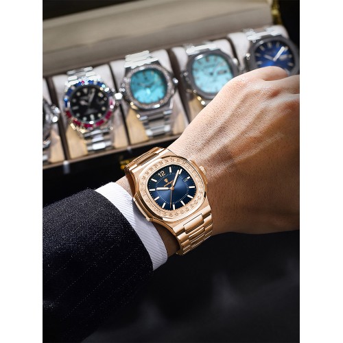 Famous brand men's watches, fully automatic mechanical, trendy, fashionable, imposing, suitable for business, with calendar function and luminous effect. Famous brand men's watches, fully automatic mechanical, trendy, fashionable, imposing, suitable for business, with calendar function and luminous effect.