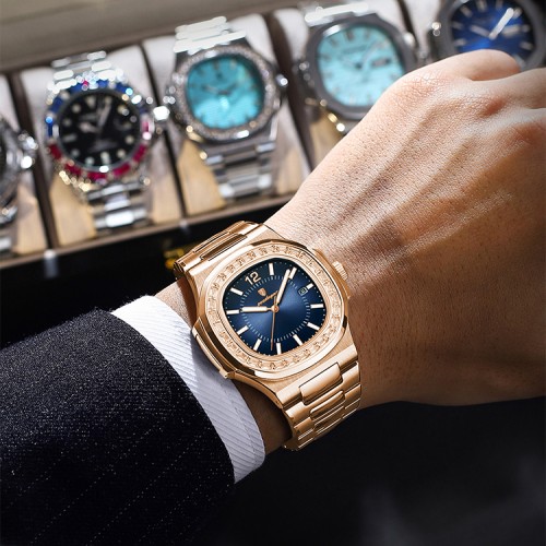 名牌男士手表全自动机械潮流时尚霸气商务日历夜光手表男腕表