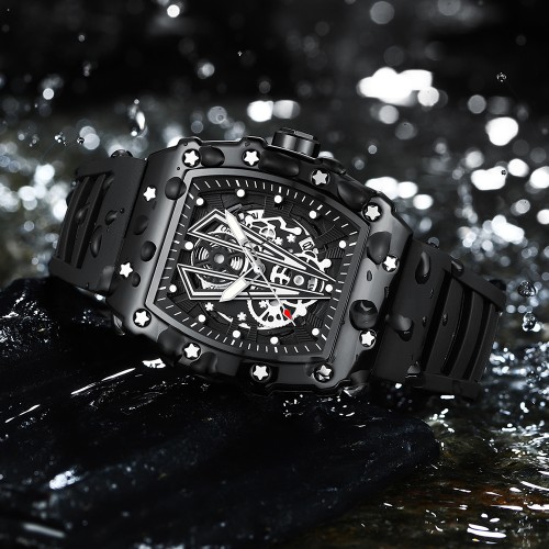 Waterproof, trendy, fashionable and high - end automatic mechanical watches for men.