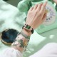 女士手表防水休闲时尚奢华全自动手表女士日历石英腕表 - Memoo.com