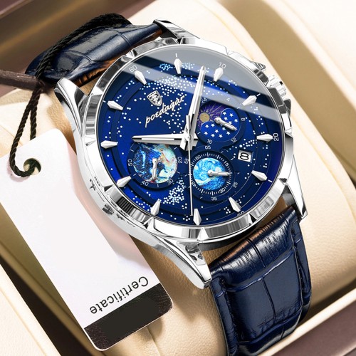 Men's Watch, Fully Automatic Mechanical, Multifunctional, Waterproof, Stylish, Luminous, with Calendar Function, Men's Wristwatch
