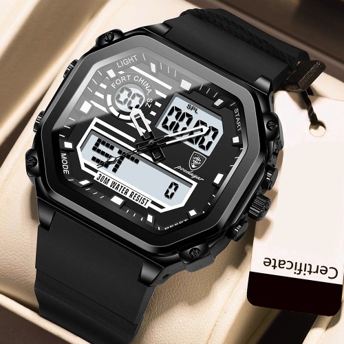 Men's Luminous Watch with a Sense of Premium, Business Style, Trendy Design, Waterproof Function, Calendar Feature, Electronic Men's Watch from a Renowned Brand