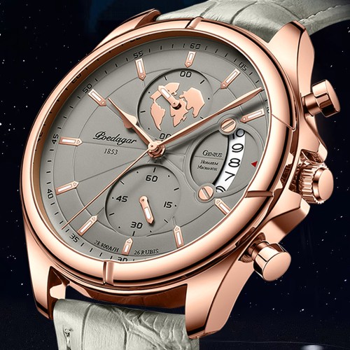 Men's watch. It is a fully automatic mechanical watch with waterproof, luminous and calendar functions, suitable for casual wear. There is also a new men's quartz watch available.