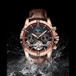 Men's waterproof, fully automatic mechanical, multifunctional, fashionable and high-grade calendar watch, a men's wristwatch.