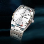 Men's waterproof watch. It is fashionable, luminous, a new model, and a men's calendar quartz watch.