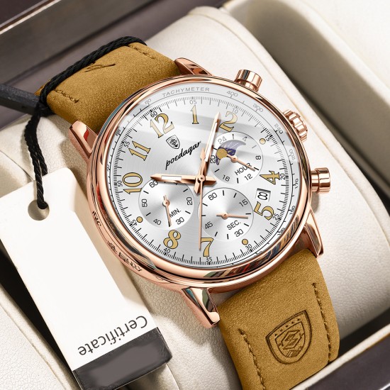 Men's watch. It is a fully automatic mechanical watch, suitable for casual wear, waterproof, with a calendar function, a new model, and a luminous wristwatch. - Memoo.com Men's watch. It is a fully automatic mechanical watch, suitable for casual wear, waterproof, with a calendar function, a new model, and a luminous wristwatch. - Memoo.com