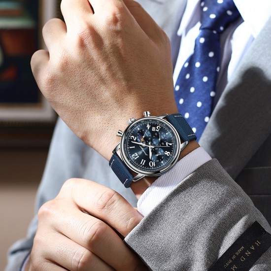 Men's watch. It is a fully automatic mechanical watch, suitable for casual wear, waterproof, with a calendar function, a new model, and a luminous wristwatch. - Memoo.com Men's watch. It is a fully automatic mechanical watch, suitable for casual wear, waterproof, with a calendar function, a new model, and a luminous wristwatch. - Memoo.com