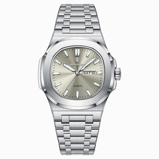 Men's simple-style watch with dual calendars, luminous function, high-grade quality and waterproof performance. It is a men's quartz wristwatch. - Memoo.com Men's simple-style watch with dual calendars, luminous function, high-grade quality and waterproof performance. It is a men's quartz wristwatch. - Memoo.com