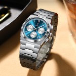 Men's wristwatch, fully automatic mechanical, stylish and casual, waterproof, multi-functional, men's luminous wristwatch