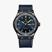 Fully automatic mechanical, waterproof and luminous business-casual men's wristwatch, men's quartz wristwatch with dual calendar function