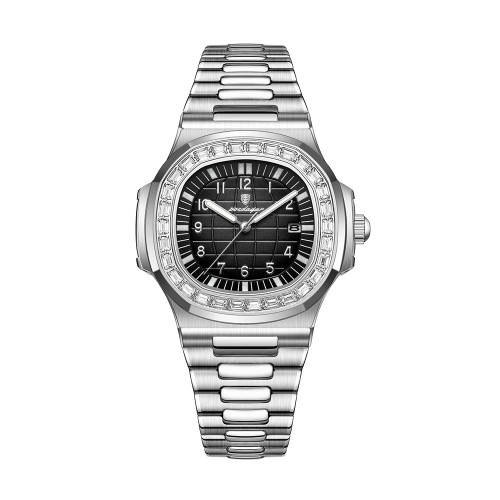 Men's wristwatch, fully automatic mechanical, high-end business style, waterproof, luminous, with calendar function, quartz watch.