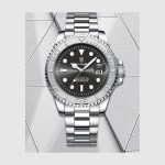 Men's wristwatch, suitable for both casual and business occasions, luminous, waterproof, quartz watch with calendar function.